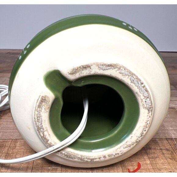 Santa Claus Ceramic Lamp With Electric Plug-In & Handle - Picture 5 of 5